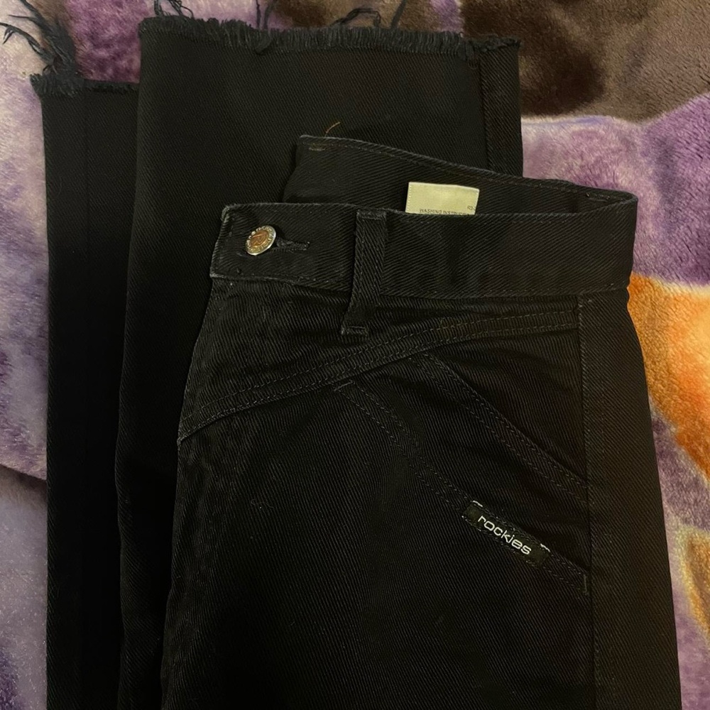 Vintage Rockies extra high rise raw hem